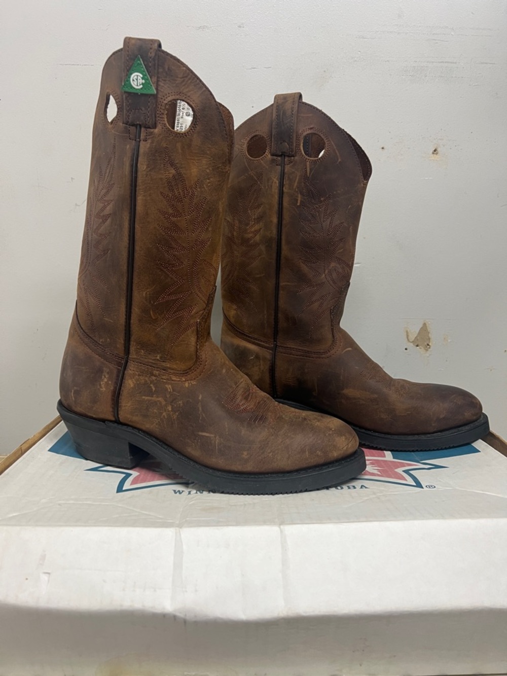 Canada West #5291 Men's Crazy Horse CSA Western Pull-On Cowboy Boots